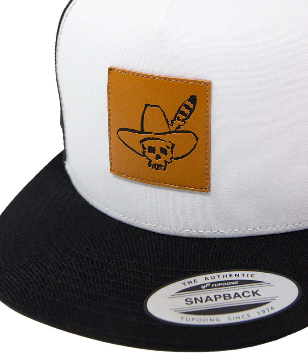 Bingham's Bourbon Leather Patch Trucker Hat